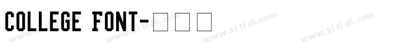 College Font字体转换